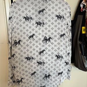 Max Jeans Black Horse Print Shirt